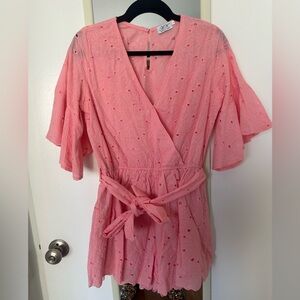 Pink Floral Jumpsuit